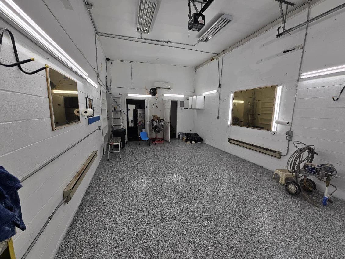 Clean Black Dog installation bay ready for film work