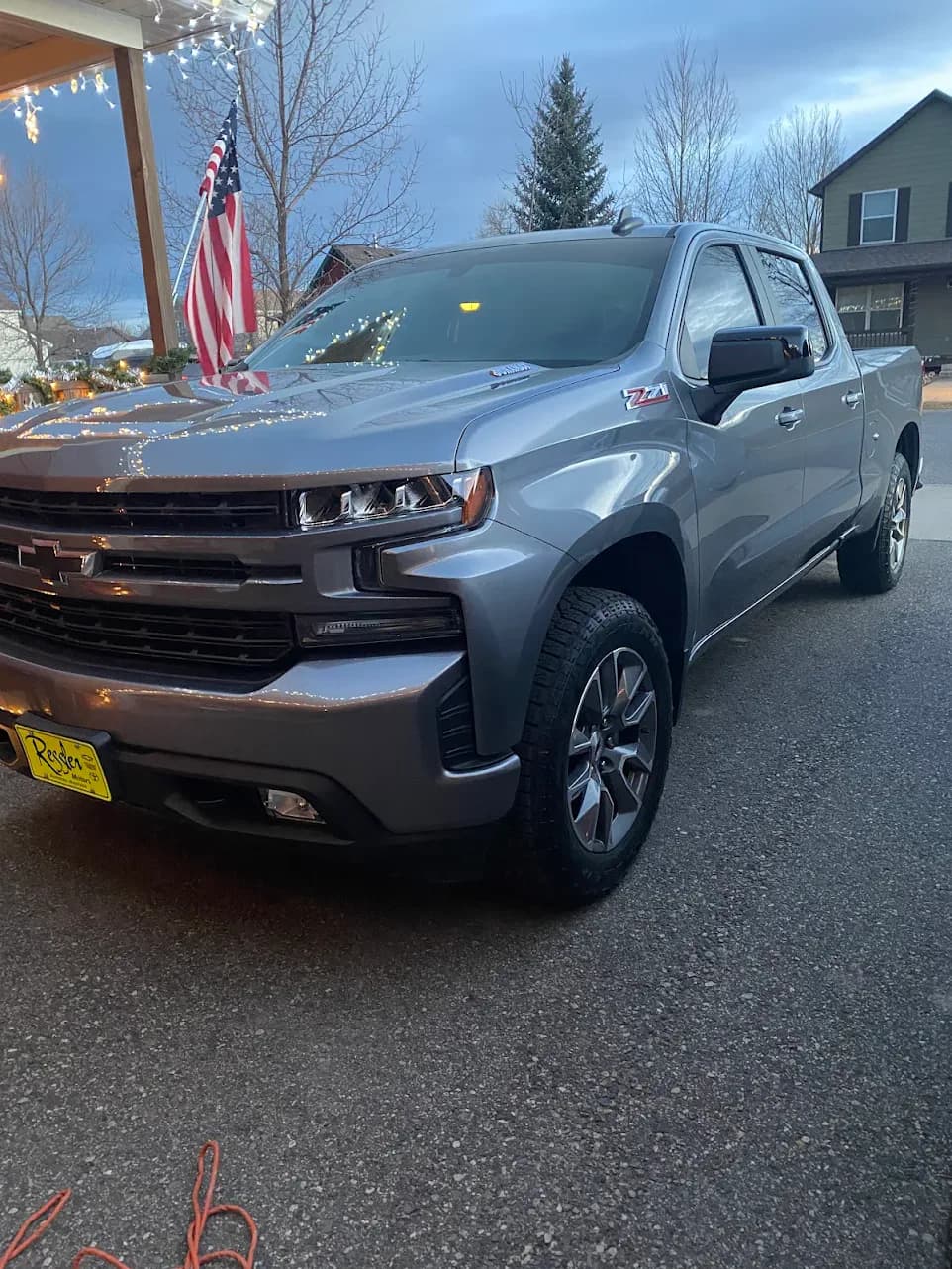 Gray Silverado after window tint service