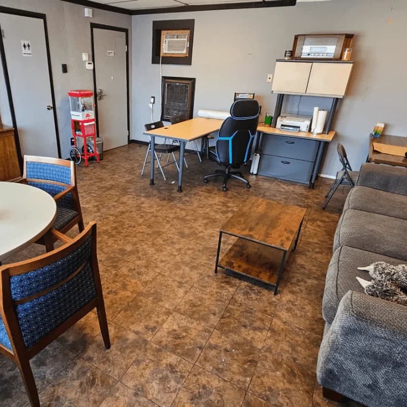Black Dog customer waiting area
